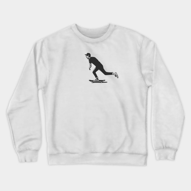 Death skater Crewneck Sweatshirt by Poyzondesigns